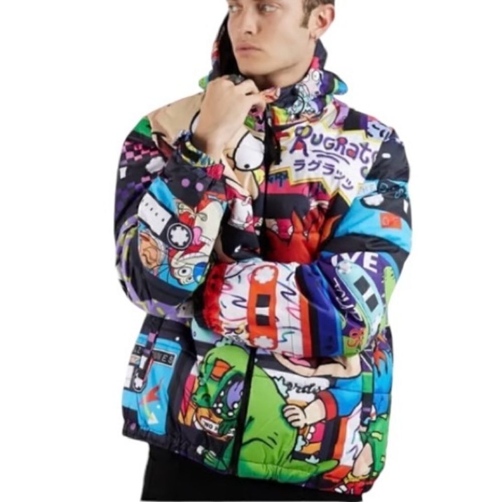 Nickelodeon Rugrats/Reptar x Members Only Windbreaker Jacket Men’s Size S